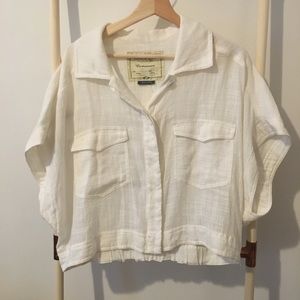Anthropologie cartonnier linen jacket NWT small